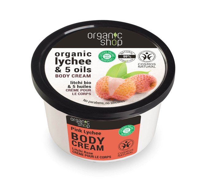 Organic Shop Body Cream Pink Lychee 