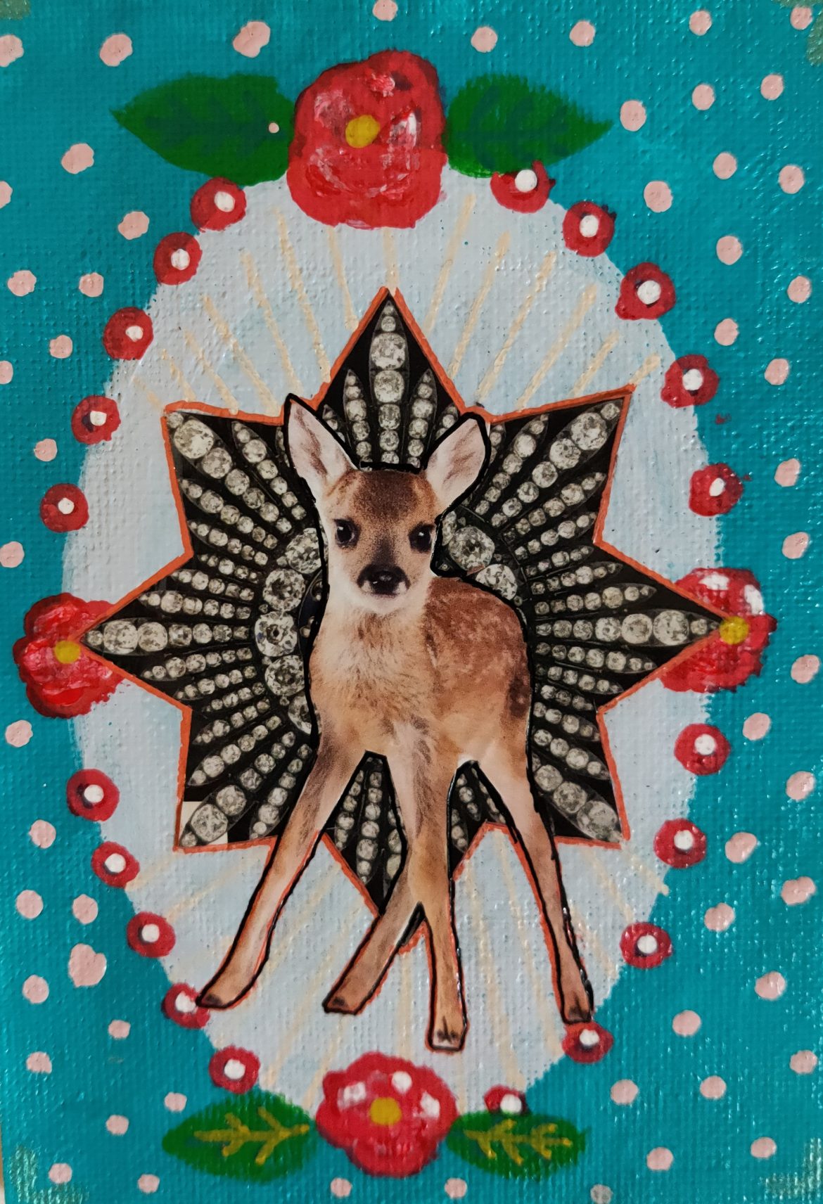 Postcard Deer ( Hertje )